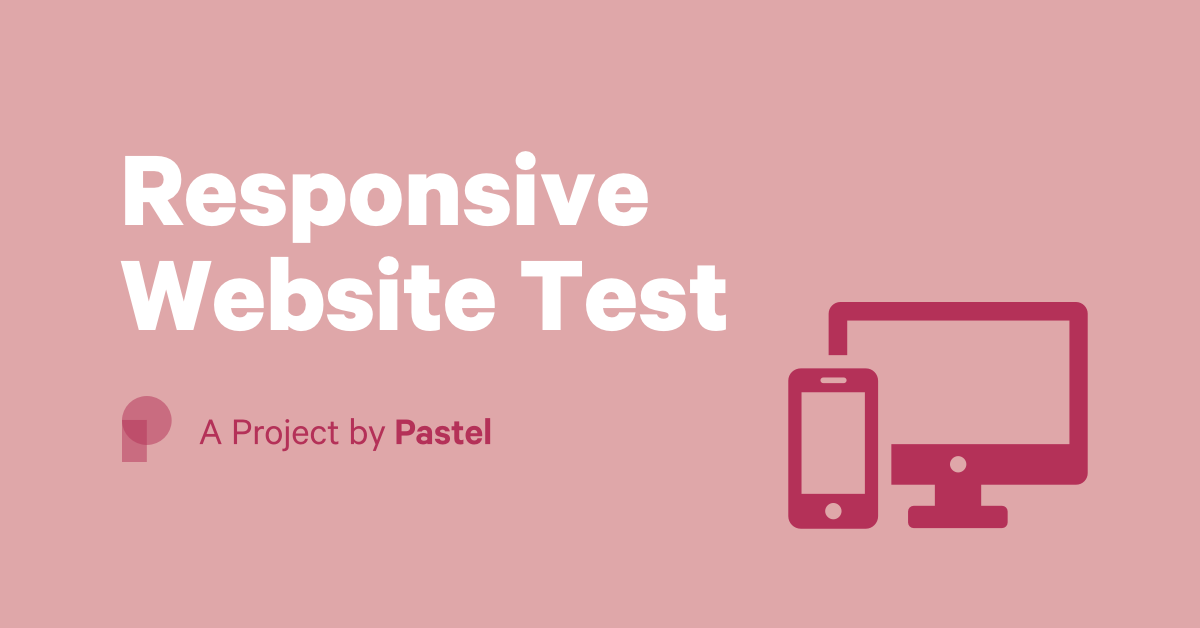 Responsive Website Test | Pastel